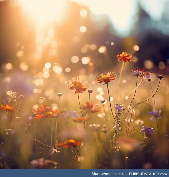 In a Field of flowers