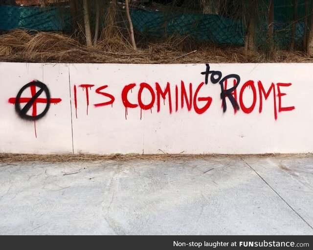 Corrected Euro graffiti in London