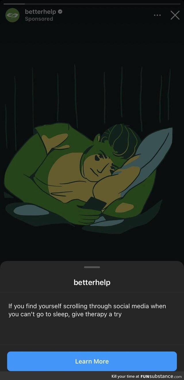 Guess majority of us need therapy then