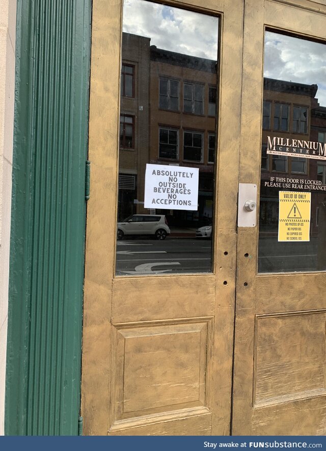 Not a Very Accepting Facility