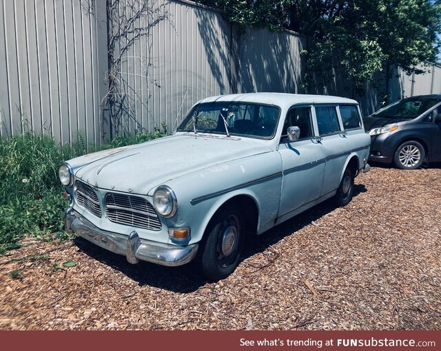 An old Volvo I saw while walking around my neighborhood
