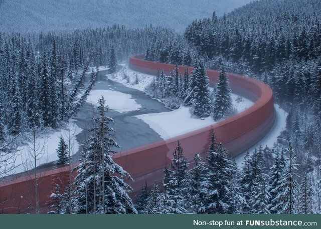 Slow shutter on a passing train (OC)