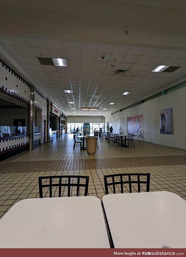 The sad and current state of the food court at my local mall. (OC)