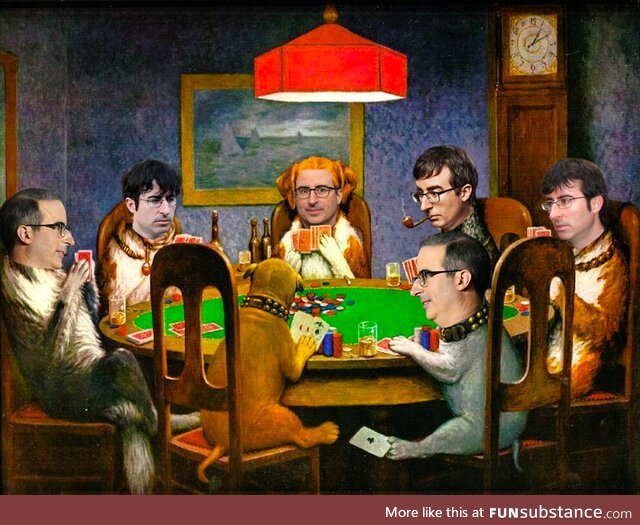 Johns playing poker