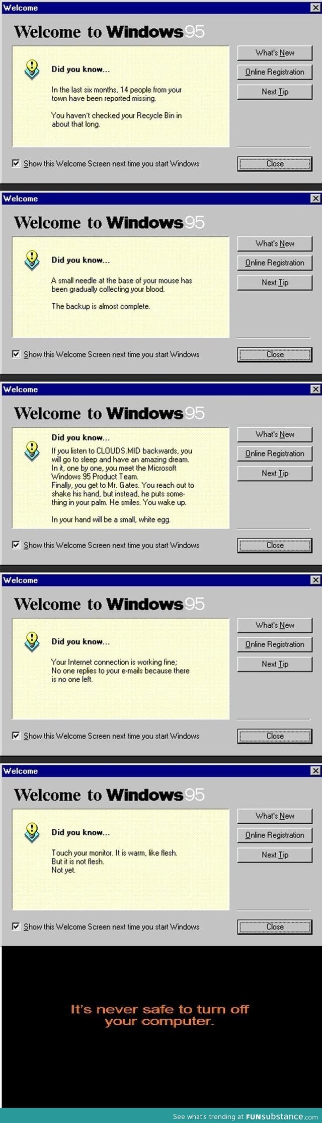 Windows 95 tips