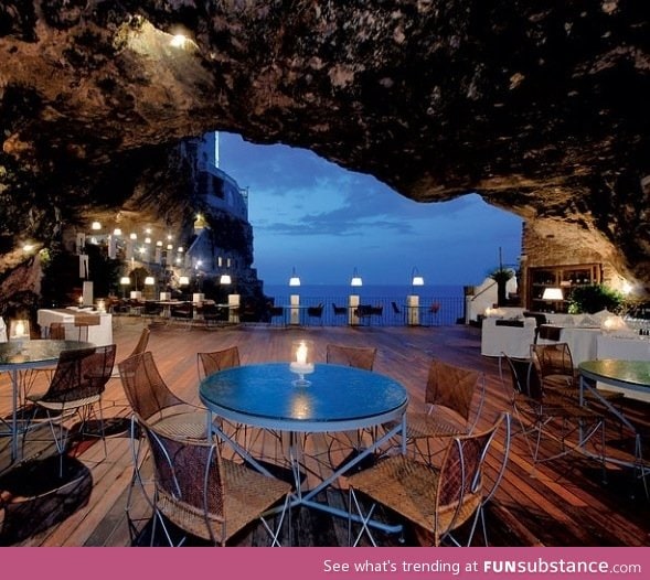 Restaurant in a cave
