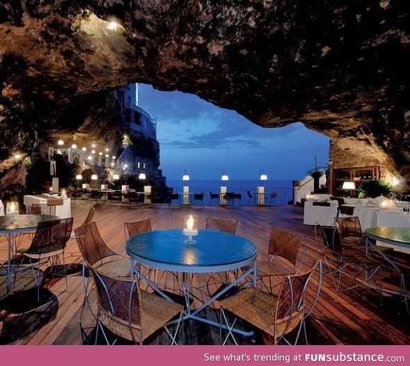 Restaurant in a cave