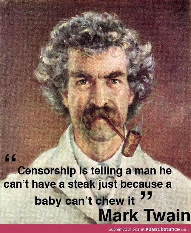 Mark twain on censorship