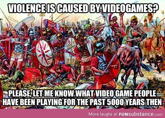 To those who blame video games