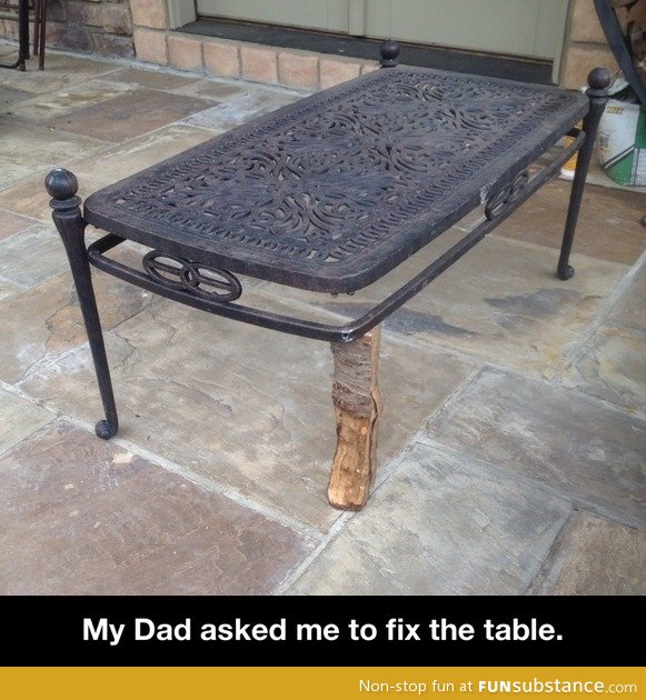 Dad can be proud
