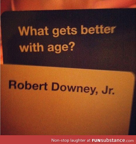 What gets better with age?