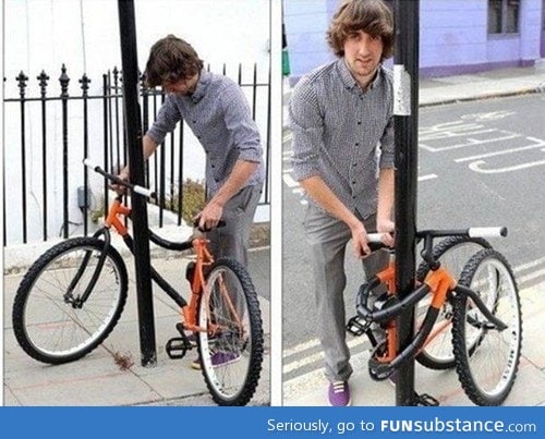 Self locking bike