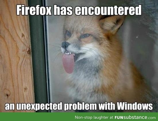 Firefox has encountered a problem