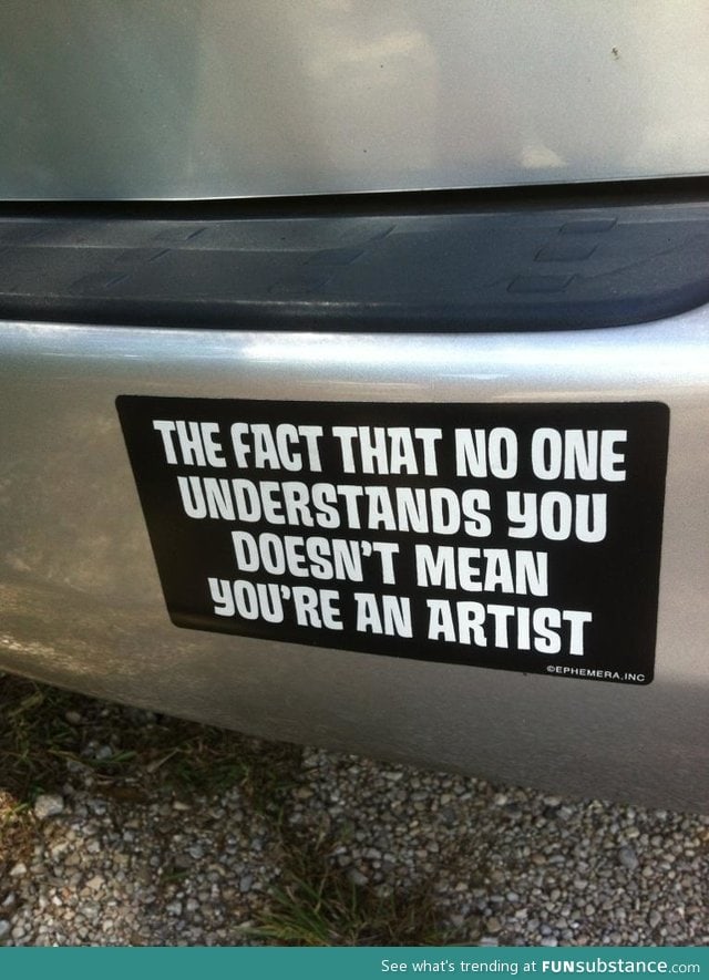Bumper sticker wisdom