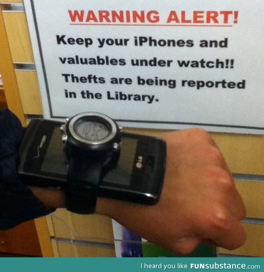 Valuables under watch