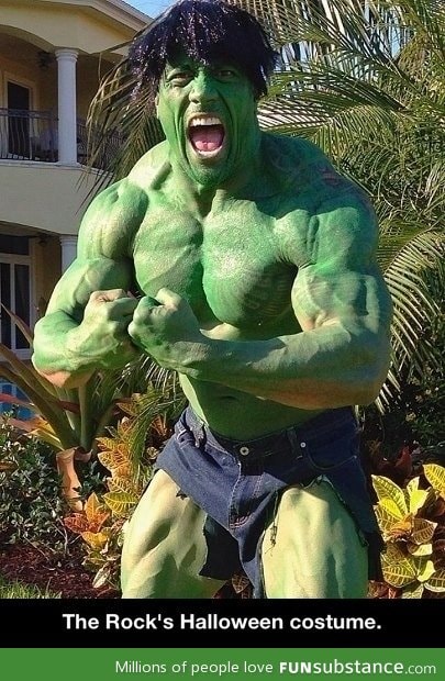 The rock's halloween costume