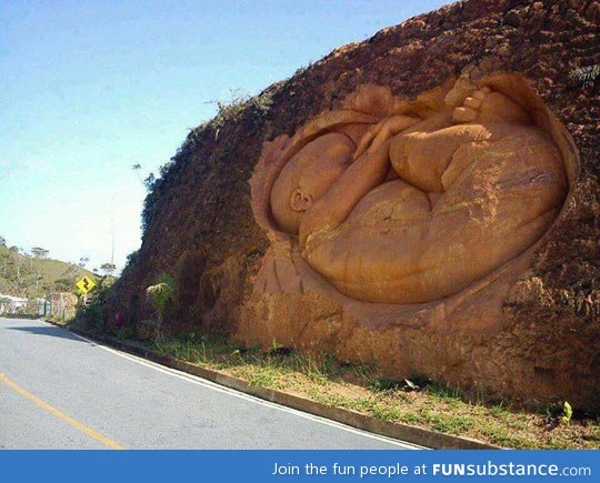 Roadside sculpture in columbia