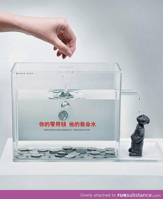 Clever charity box