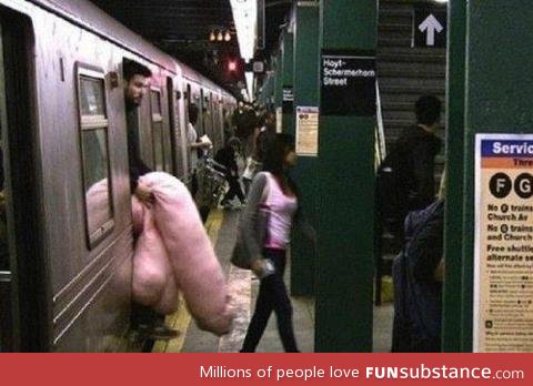 Meanwhile in the subway
