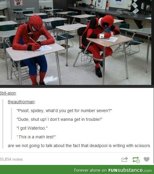 Deadpool and spiderman