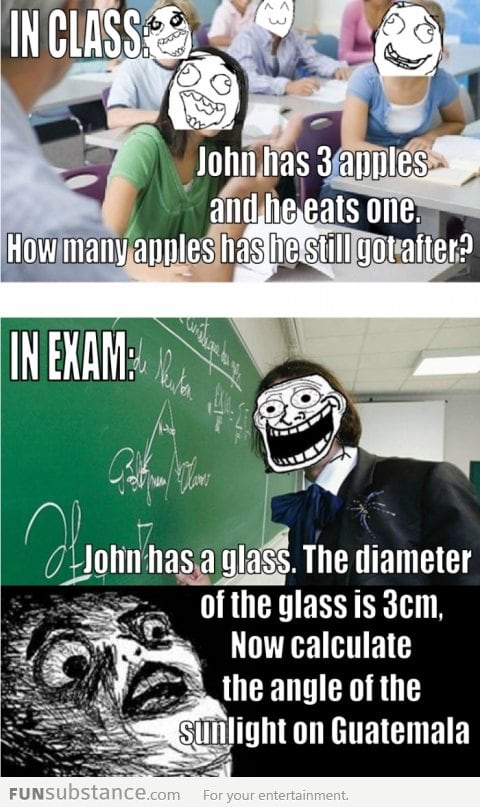 Happens in exams