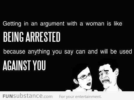 Arguing with women