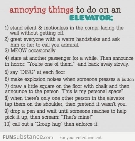 10 Most Annoying Things To Do In A Elevator