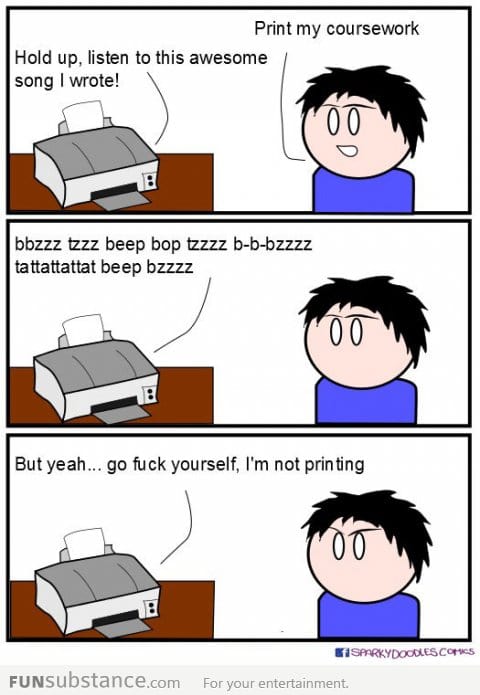 Every time I try to print...