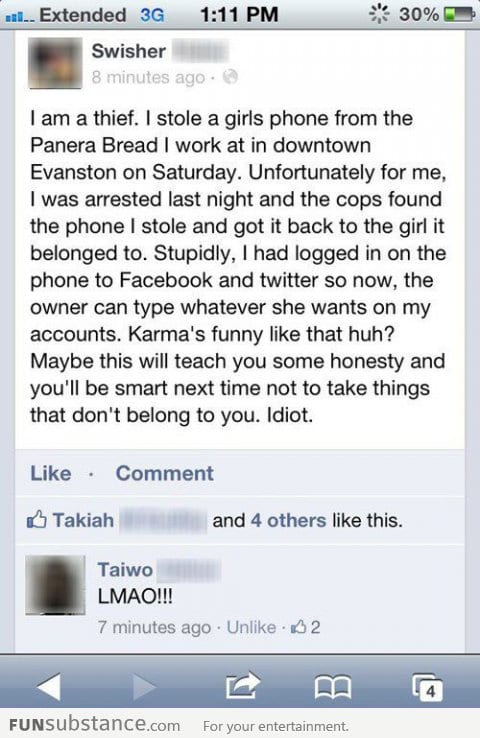 So I stole a phone...