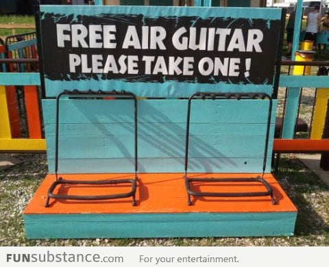 Take one free air guitar