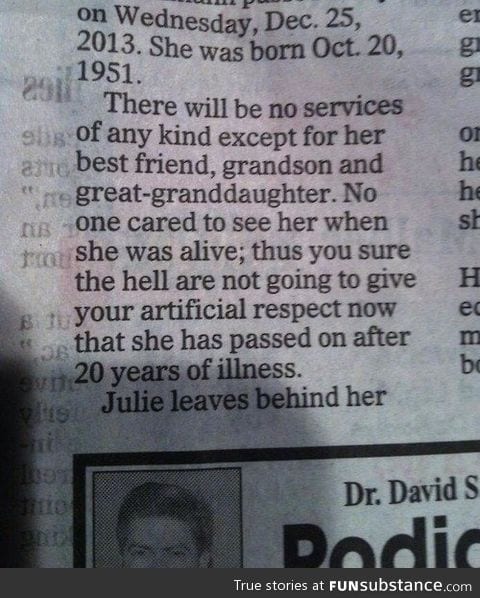 What a badass obituary