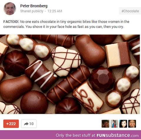 The thing about chocolates