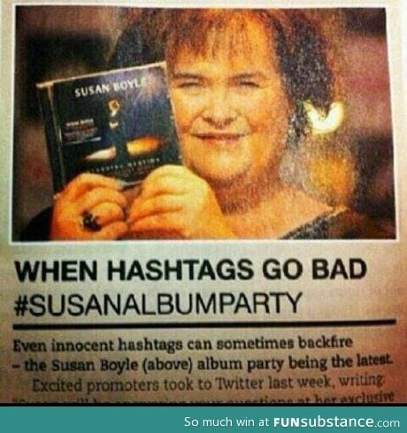 Bad hashtag