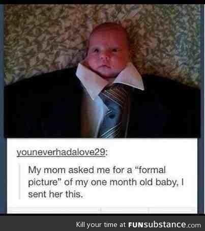 Formal baby picture