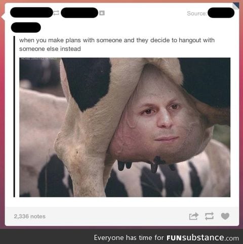 Udderly disappointed