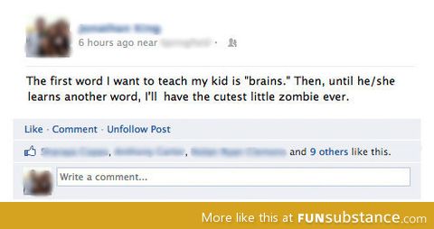 Cutest baby zombie ever