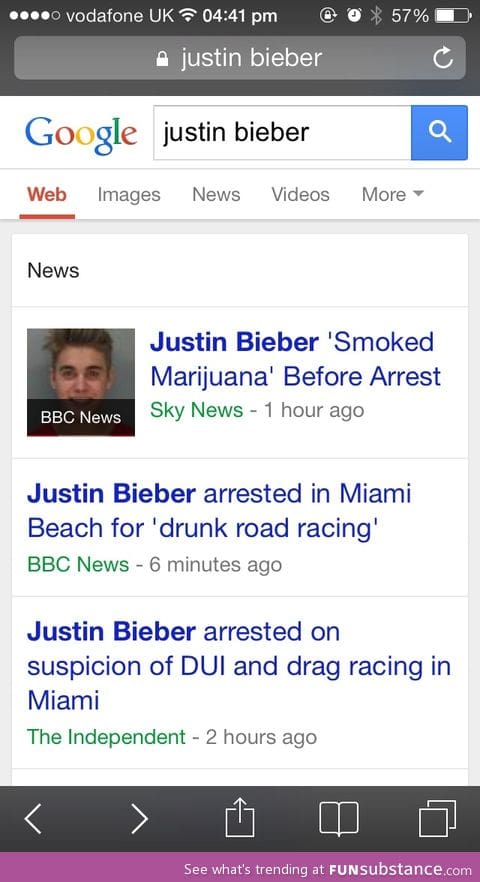 BIEBER ARRESTED FINALLY!