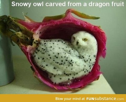 This is the coolest fruit carving