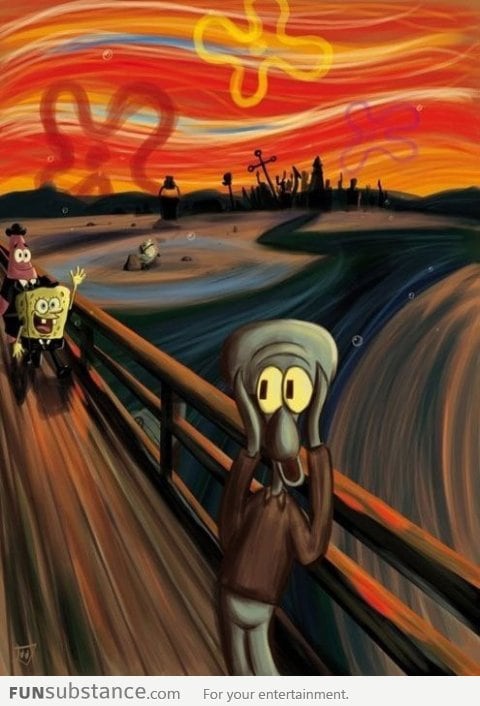 The Scream: Spongebob Version