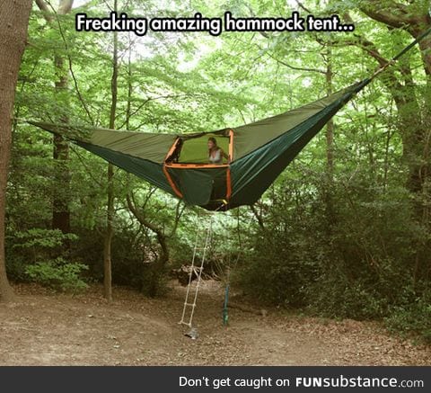 A hammock tent like no other