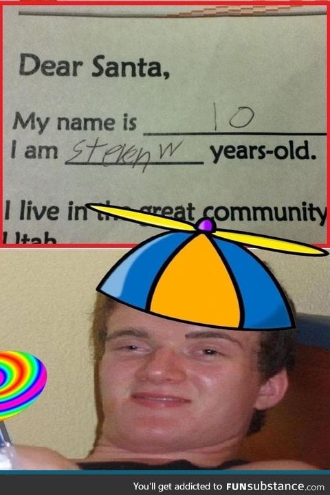 High Christmas kid
