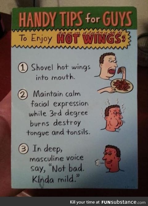 How to eat hot wins