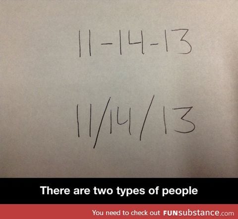 There are two types of people