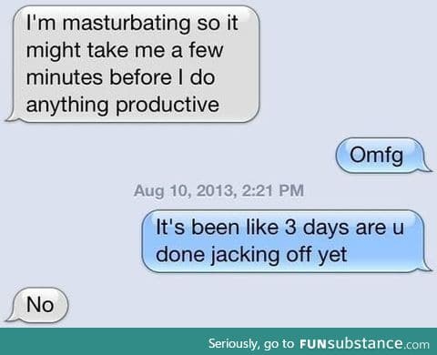 It must be hard to fap