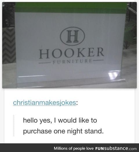 Just buying some furniture