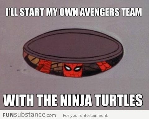 Spiderman Joins The Ninja Turtles