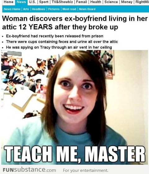 Overly attached girlfriend's new role model