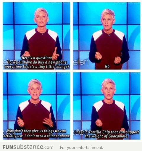 Ellen speaks the truth