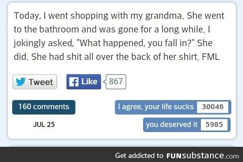 Poor Grandma :(