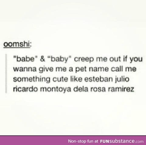 Cute pet name